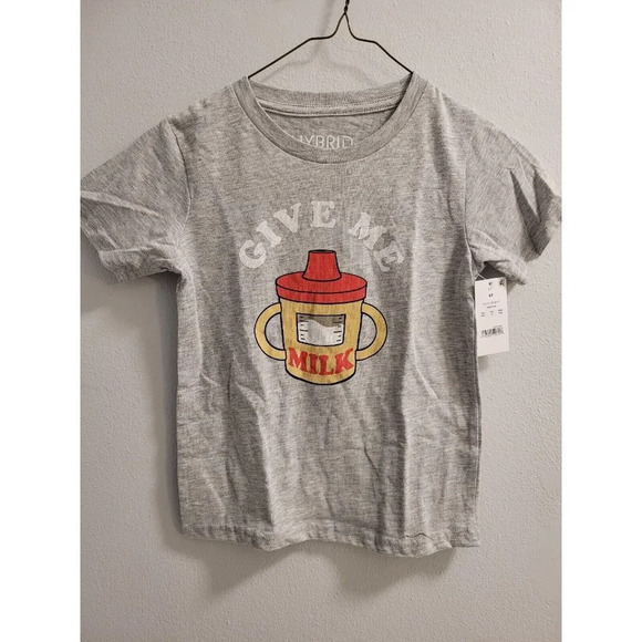 Give Me Milk - Toddler Crew Neck Short Sleeve T-shirt NEW! 18M, 2T, 3T, 4T, 5T - Picture 1 of 6